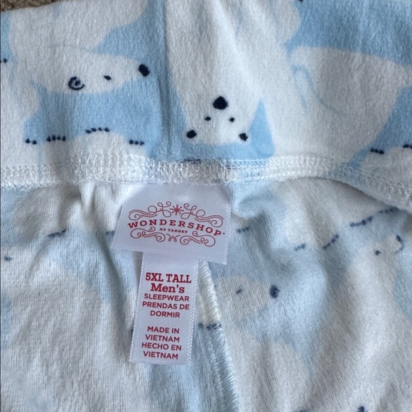 NWT Wondershop Men’s Microfleece Jogger Polar Bear Pajama Pants - Size: 5XL TALL - Picture 5 of 7